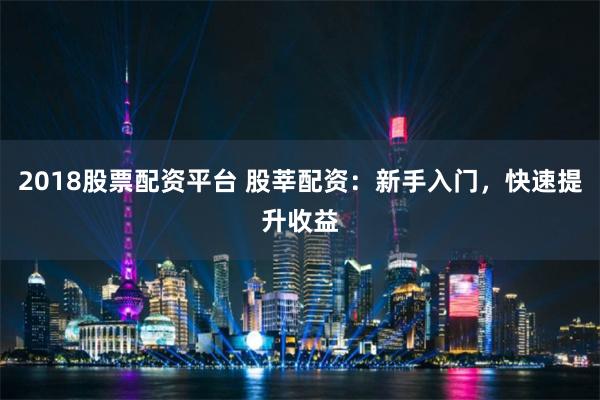 2018股票配资平台 股莘配资：新手入门，快速提升收益